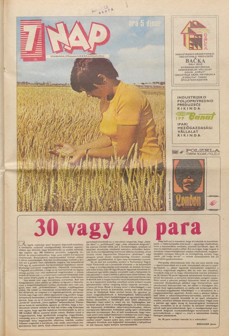 7 Nap, 33. évf. 1978. június 2. 22. sz. 1–24. oldal