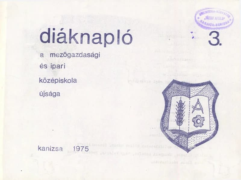 Diáknapló, 1. évf. 1975. 3. sz.