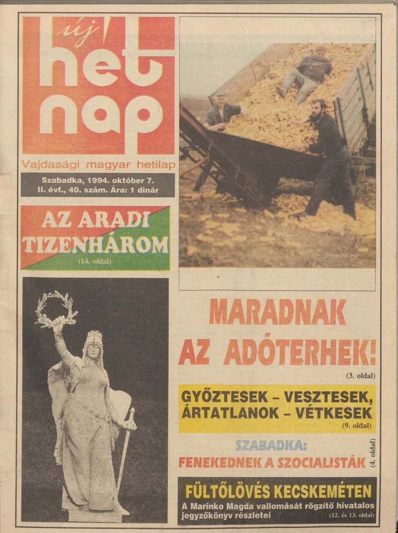 Új Hét Nap, 2. évf. 1994. október 7. 40. sz.