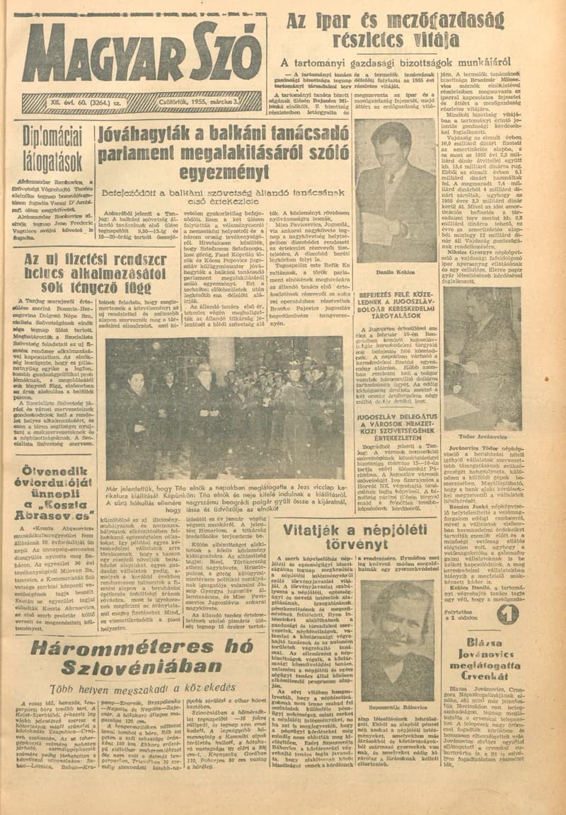Magyar Szó, 12. évf. 1955. március 3. 60. sz. 1–8. oldal