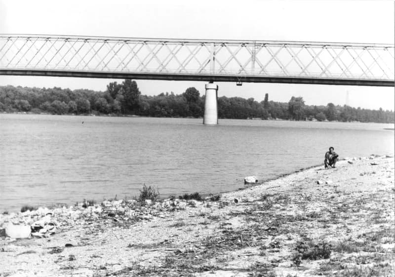 Fehér Ákos a zentai Tisza-parton