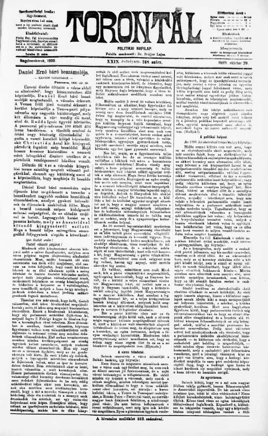 Torontál, 29. évf. 1900. október 29. 248. sz.