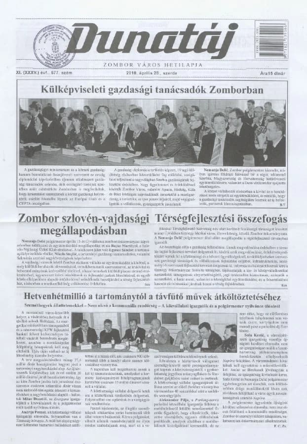 Dunatáj, 12. évf. 2010. április 28. 577. sz.