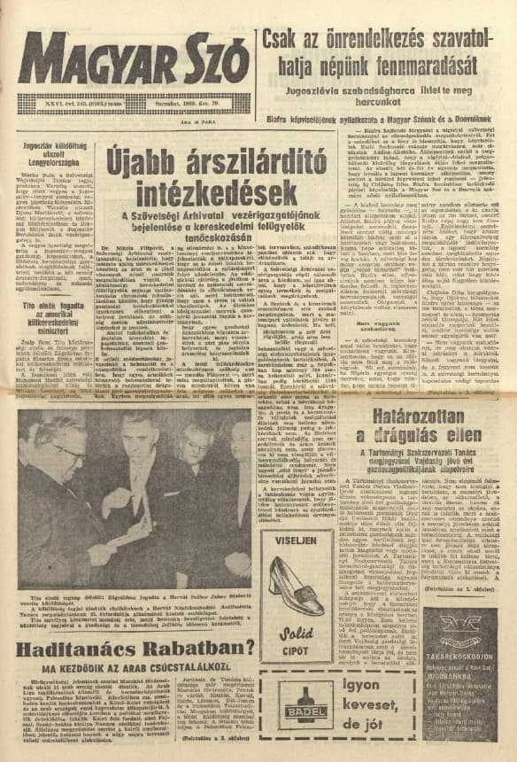 Magyar Szó, 26. évf. 1969. december 20. 349. sz. 1–16. oldal