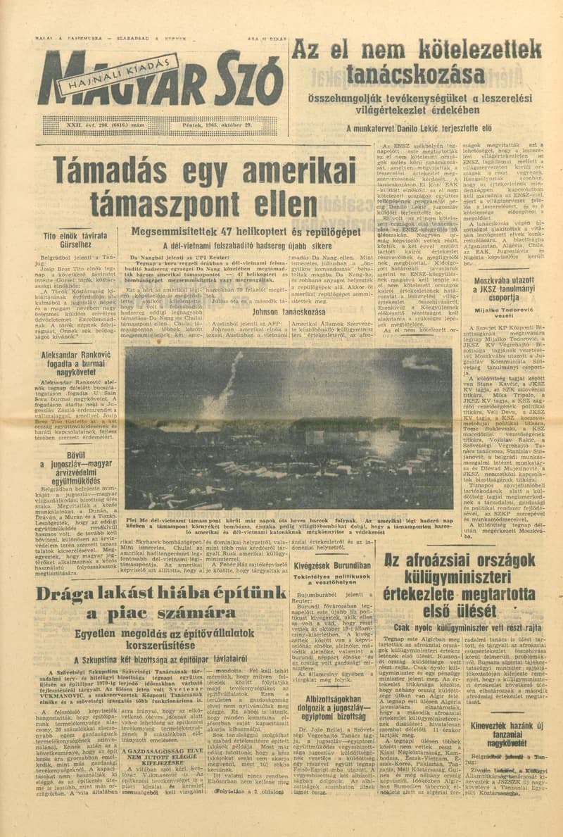 Magyar Szó, 22. évf. 1965. október 29. 298. sz.