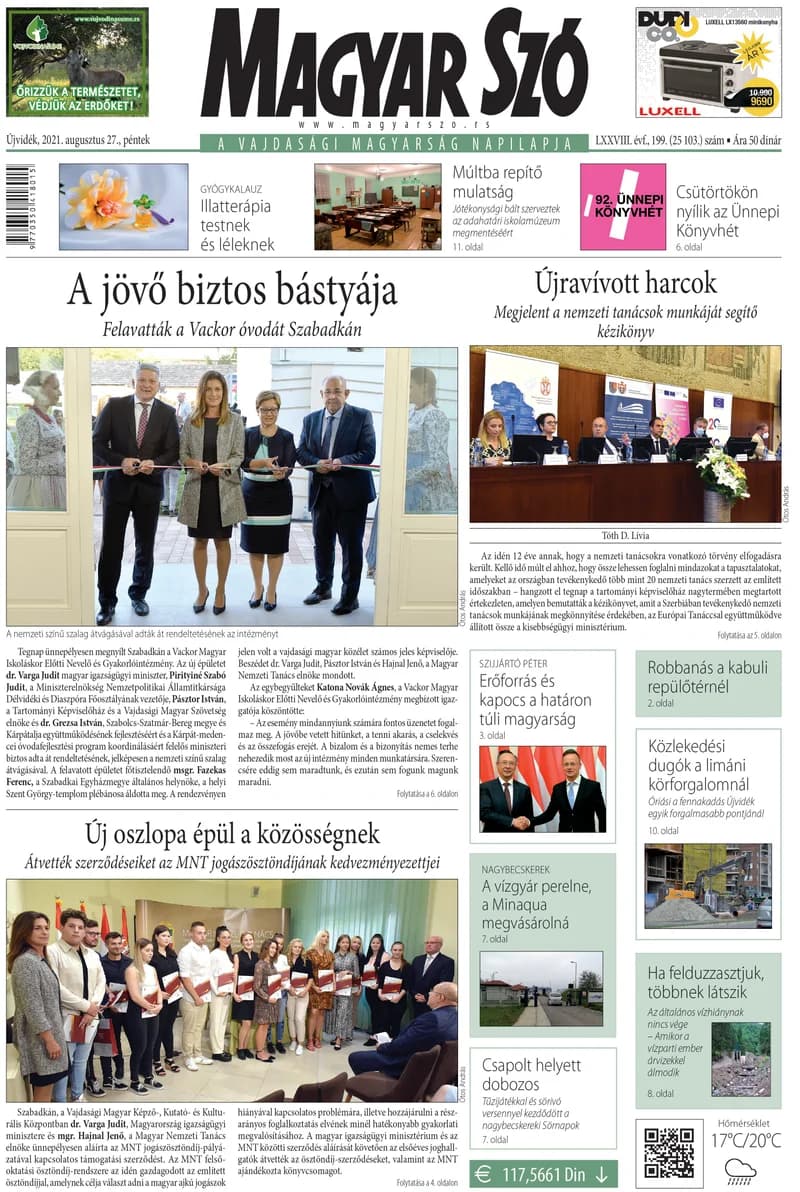 Magyar Szó, 78. évf. 2021. augusztus 27. 199. sz. 1–16. oldal