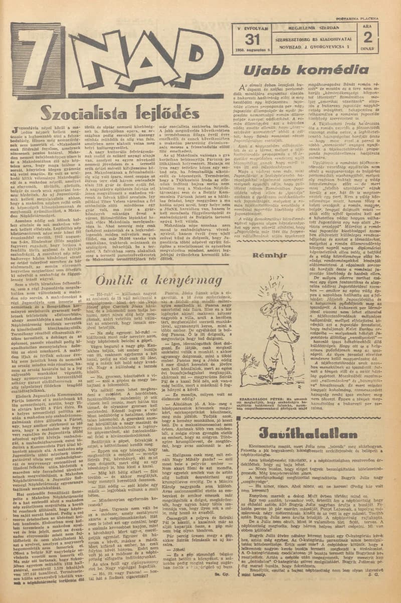 7 Nap, 5. évf. 1950. augusztus 9. 31. sz.