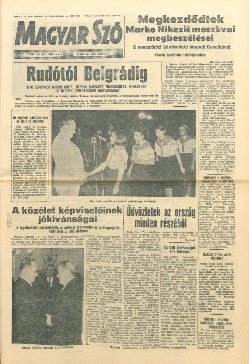 Magyar Szó, 23. évf. 1966. május 26. 142. sz.