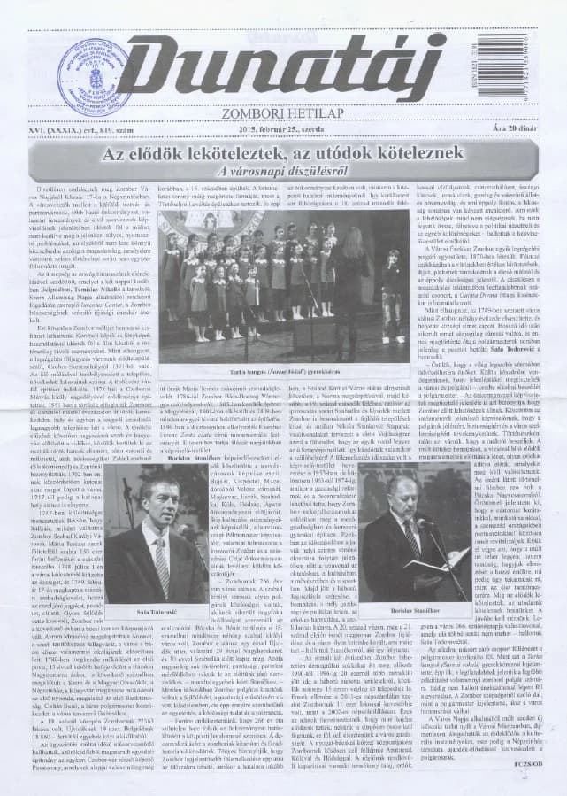 Dunatáj, 17. évf. 2015. február 25. 819. sz.
