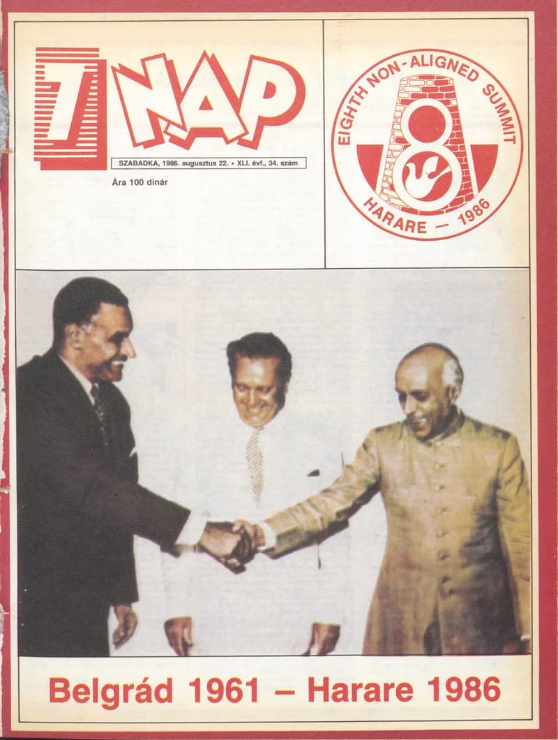 7 Nap, 41. évf. 1986. augusztus 22. 34. sz. 1–68. oldal