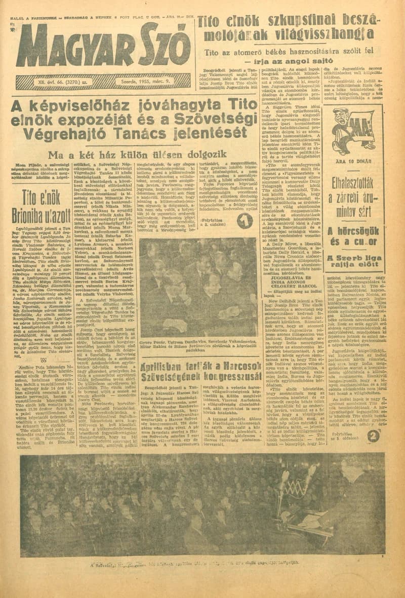 Magyar Szó, 12. évf. 1955. március 9. 66. sz. 1–8. oldal