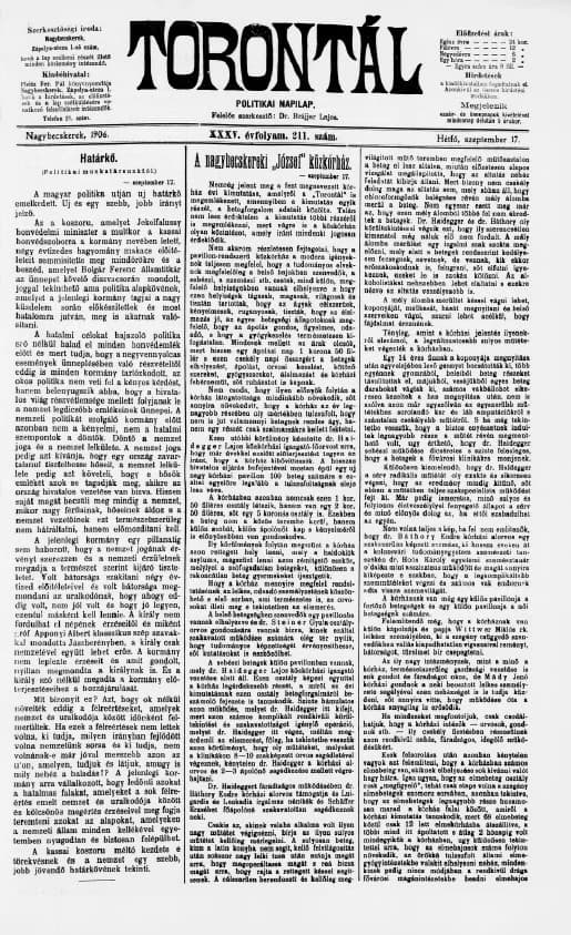 Torontál, 35. évf. 1906. szeptember 17. 211. sz.