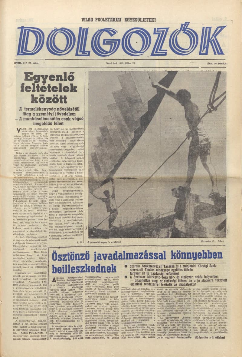 Dolgozók, 19. évf. 1965. július 23. 29. sz.