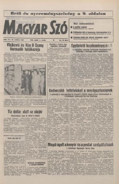 Magyar Szó, 43. évf. 1986. április 2. 90. sz. 1–16. oldal