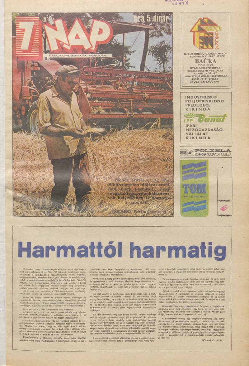 7 Nap, 33. évf. 1978. július 14. 28. sz. 1–20. oldal