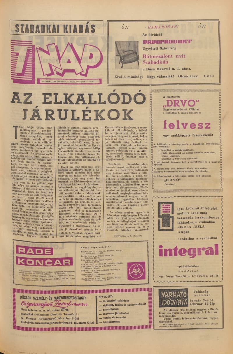 7 Nap, 24. évf. 1969. január 31. 5. sz. 1–16. oldal