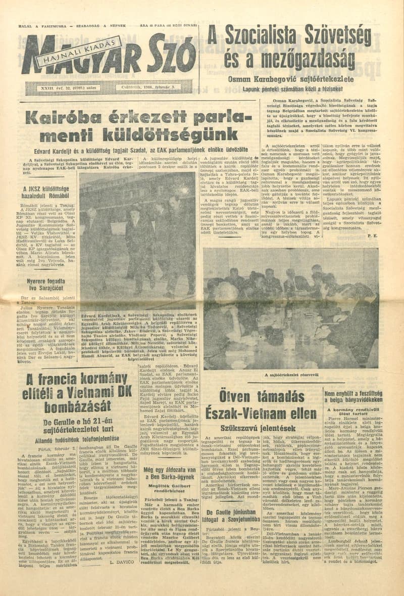 Magyar Szó, 23. évf. 1966. február 3. 32. sz.
