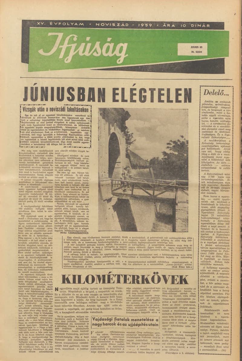 Ifjúság, 15. évf. 1959. július 23. 30. sz.