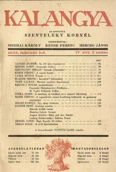 Kalangya, 4. évf. 1935. február. 2. sz. 81–160. oldal