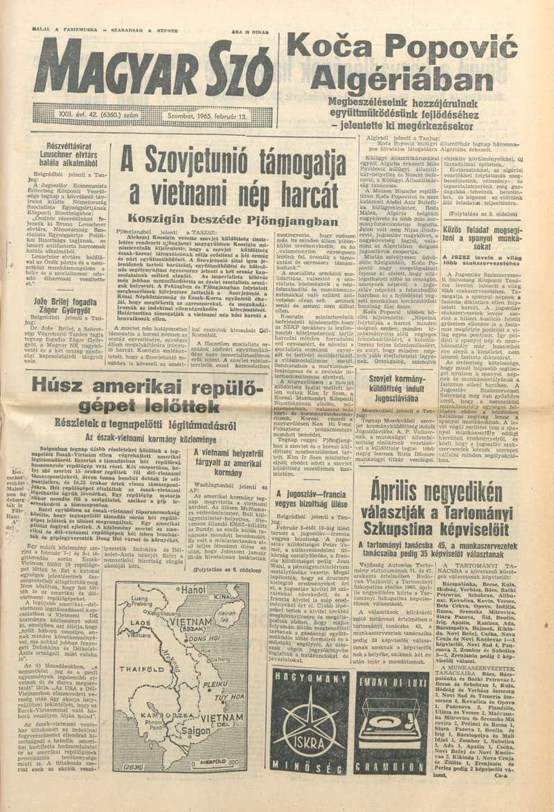 Magyar Szó, 22. évf. 1965. február 13. 42. sz. 1–12. oldal