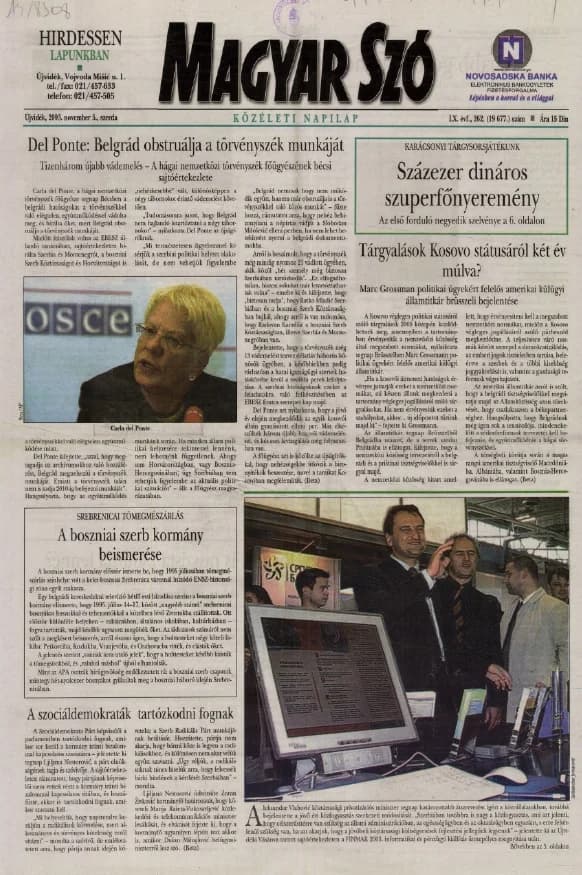 Magyar Szó, 60. évf. 2003. november 5. 262. sz. 1–20. oldal