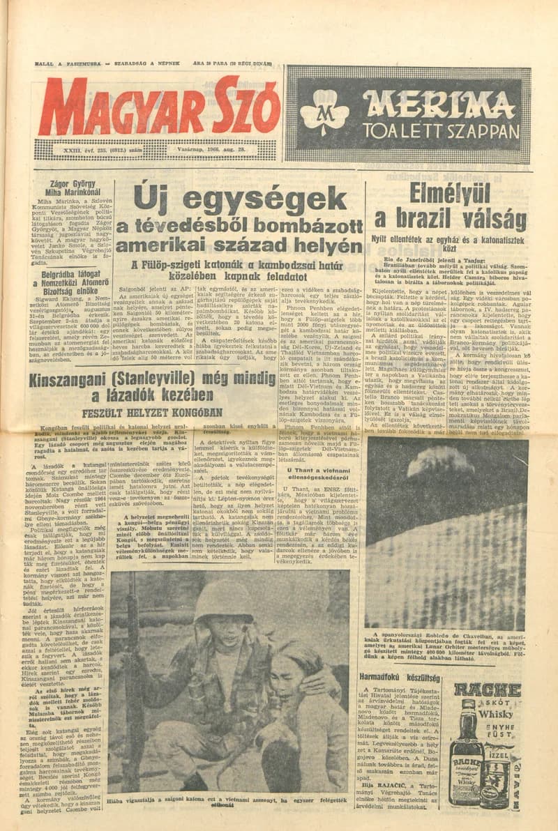 Magyar Szó, 23. évf. 1966. augusztus 28. 235. sz.