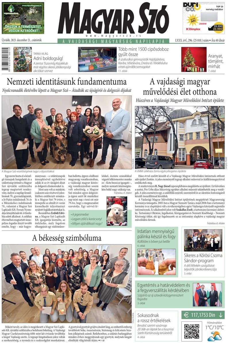 Magyar Szó, 80. évf. 2023. december 21. 296. sz. 1–20. oldal