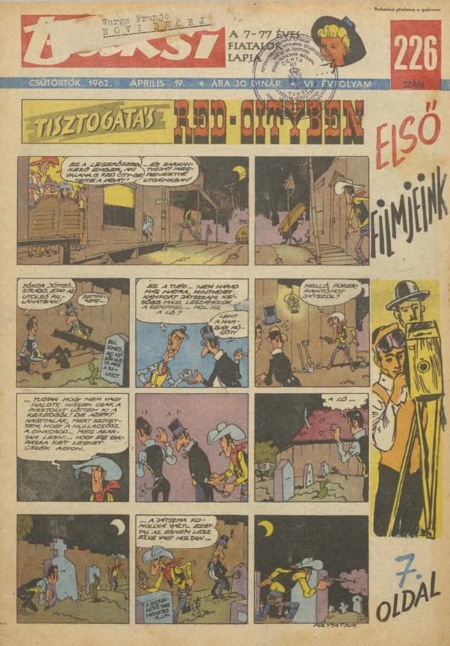 Buksi, 6. évf. 1962. április 19. 226. sz.