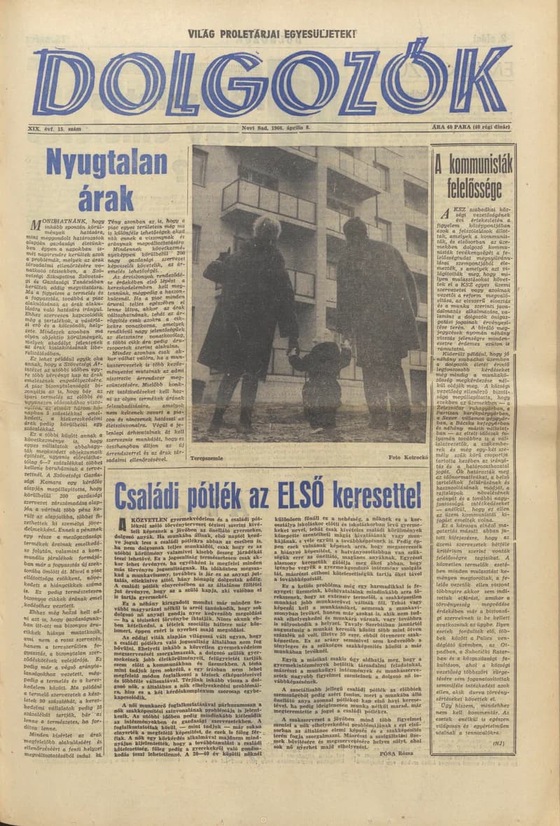 Dolgozók, 20. évf. 1966. április 8. 15. sz.