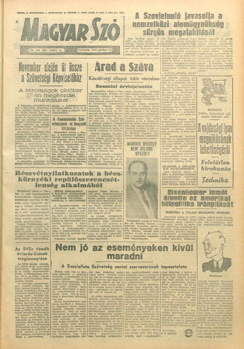 Magyar Szó, 12. évf. 1955. október 13. 280. sz. 1–12. oldal