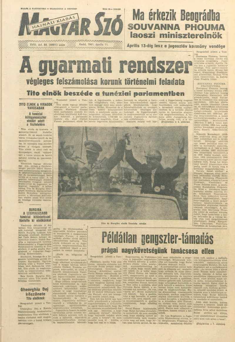 Magyar Szó, 18. évf. 1961. április 11. 84. sz. 1–16. oldal