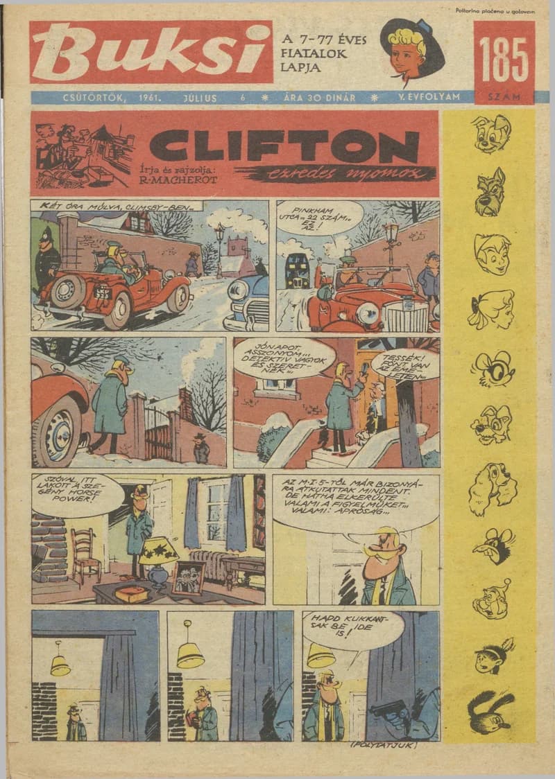 Buksi, 5. évf. 1961. július 6. 185. sz.