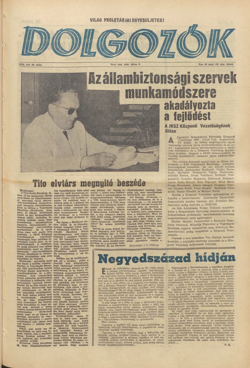 Dolgozók, 20. évf. 1966. július 8. 28. sz.