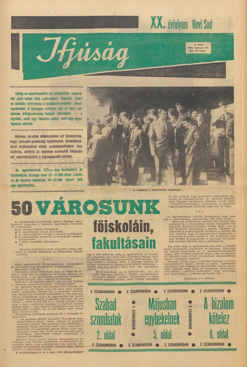 Ifjúság, 20. évf. 1964. február 20. 8. sz.