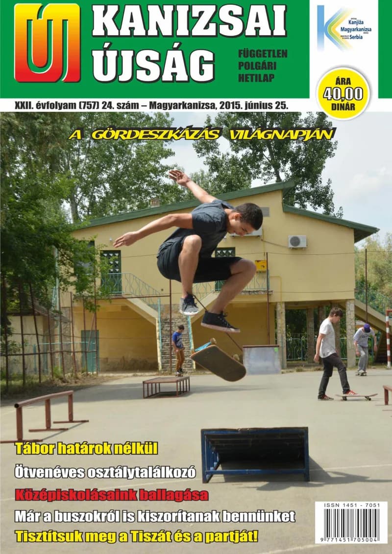 Új Kanizsai Újság, 22. évf. 2015. június 25. 24. sz.
