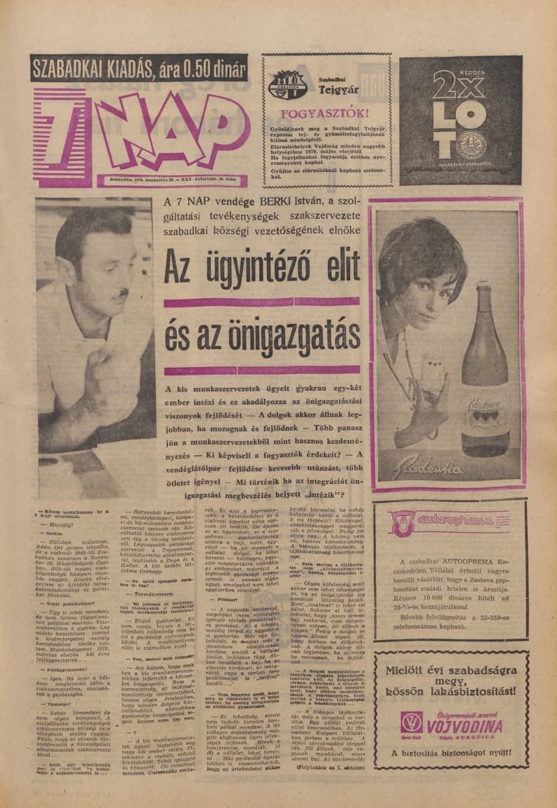 7 Nap, 25. évf. 1970. augusztus 28. 36. sz. 1–16. oldal