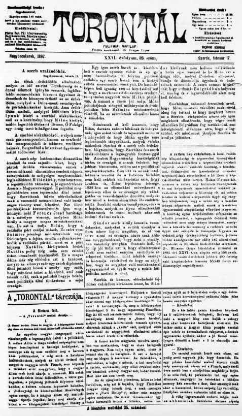 Torontál, 26. évf. 1897. február 17. 38. sz.