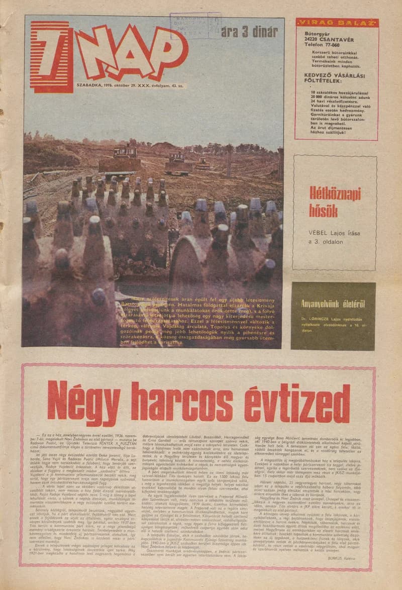 7 Nap, 31. évf. 1976. október 29. 43. sz. 1–24. oldal