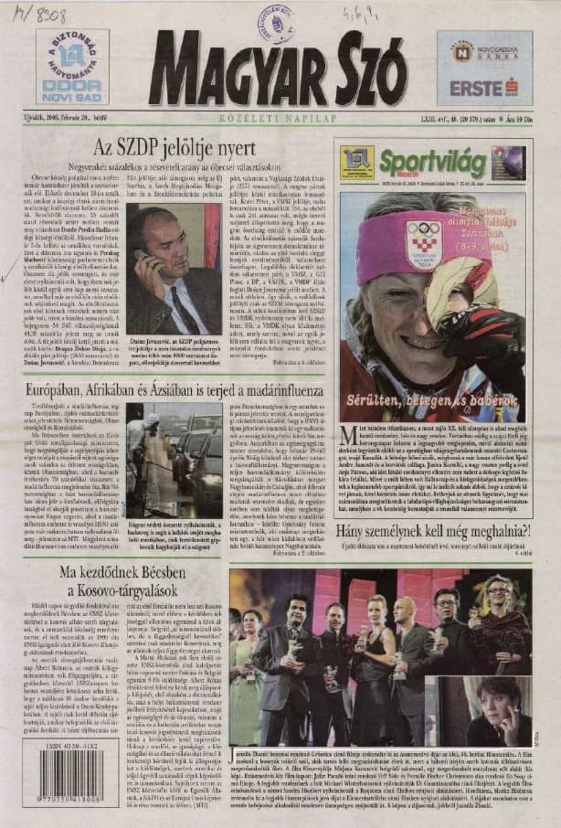 Magyar Szó, 63. évf. 2006. február 20. 40. sz. 1–12. oldal