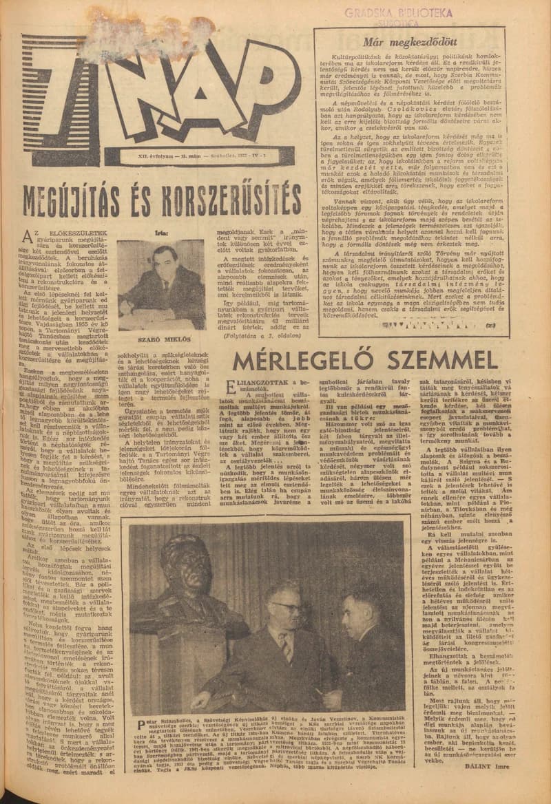 7 Nap, 12. évf. 1957. április 7. 15. sz.