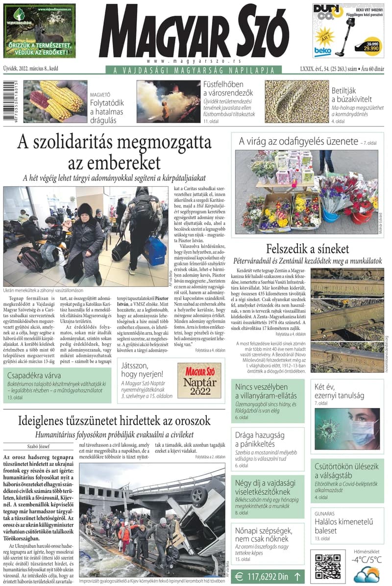 Magyar Szó, 79. évf. 2022. március 8. 54. sz. 1–20. oldal