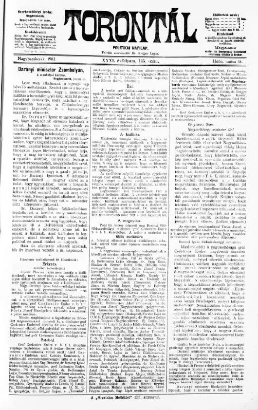 Torontál, 31. évf. 1902. június 16. 135. sz.