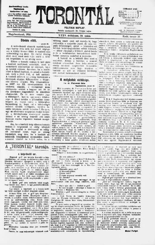 Torontál, 35. évf. 1906. január 30. 24. sz.