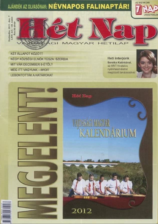 7 Nap, 66. évf. 2011. december 7. 49. sz.