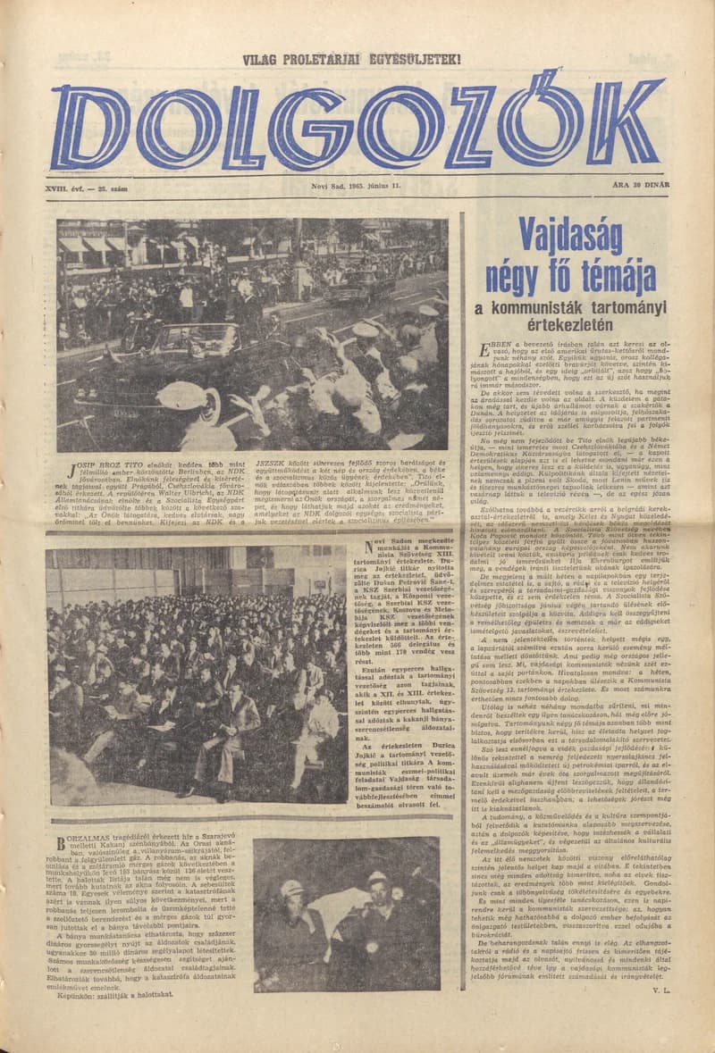 Dolgozók, 19. évf. 1965. június 11. 23. sz.