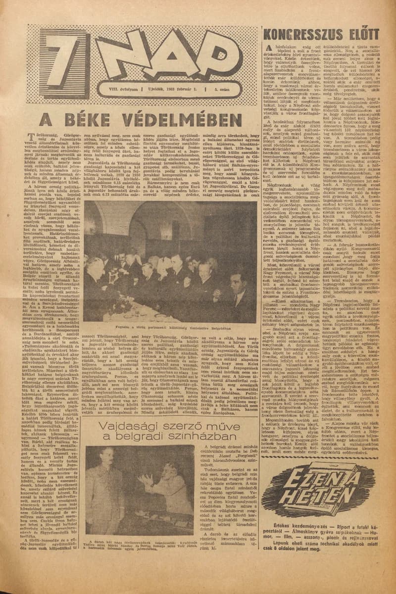 7 Nap, 8. évf. 1953. február 1. 5. sz. 1–8. oldal