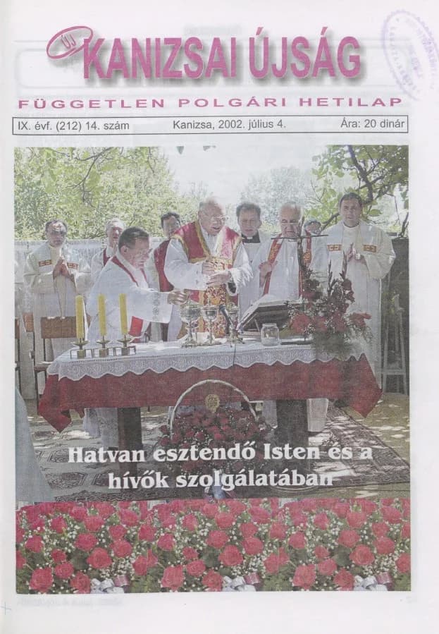 Új Kanizsai Újság, 9. évf. 2002. július 4. 14. sz.