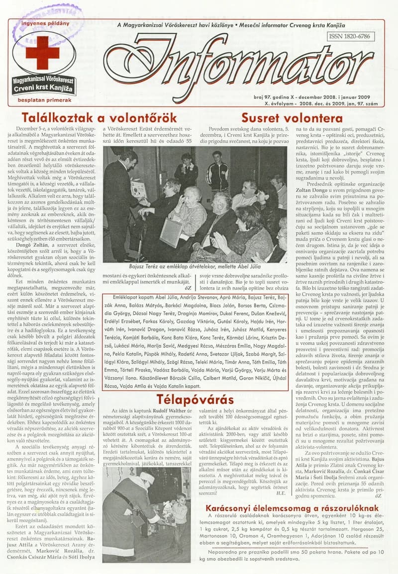 Informator, 9. évf. 2008. december 1. – január 1. 97. sz.