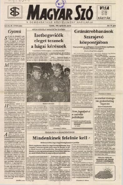 Magyar Szó, 52. évf. 1995. április 26. 96. sz. 1–16. oldal