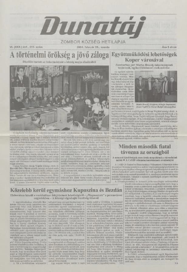 Dunatáj, 6. évf. 2004. február 25. 255. sz.